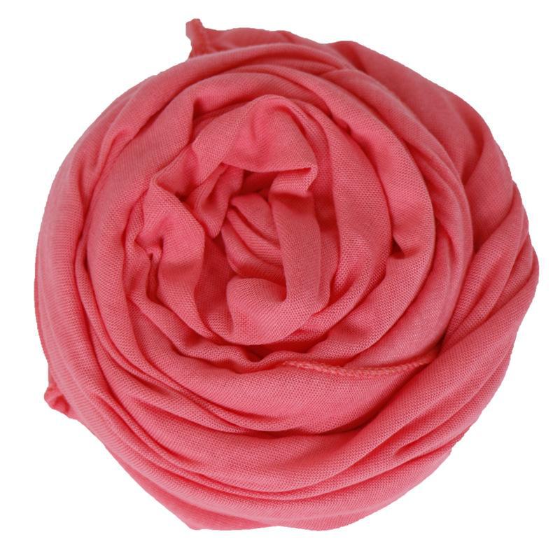 Solid Color Mercerized Cotton Women's Scarf - Spring/Summer, High-Quality, Elastic, Breathable, Indian-Style, Sweat-Wicking, BS82