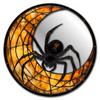 Spider Web Mirror Wall Art Halloween Decorative Stickers with Spiders/Skeletons/Pumpkins, Retro Hanging Festive Party Decorations Ornament,