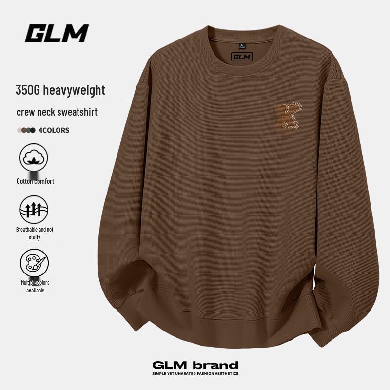GLM Men's 2025 Autumn Round Neck Long Sleeve Sweatshirt