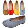 2025 Scarpe Tabi Ninja Stile Giapponese Donna Ballerine Retro in Camoscio Punta a Zoccolo Diviso Scarpe da Barca Femme Mary Jeans Mocassini Ballerina