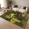 Custom Name Crystal Velvet Rug,Arctic Monkeys Comfortable Anti Slip Floor Mat For Room Decoration