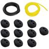 Fuel Tank Grommet Practical 2 Hole Fuel Tank Grommet Rubber with Fuel Line Pipe Compatible with For Brush Cutter