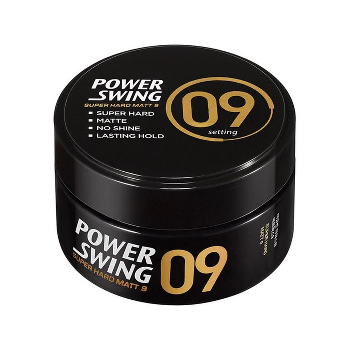 Power Swing Super Hard Matte Wax 9, 80g - super hard matte styling wax, Korean 80g