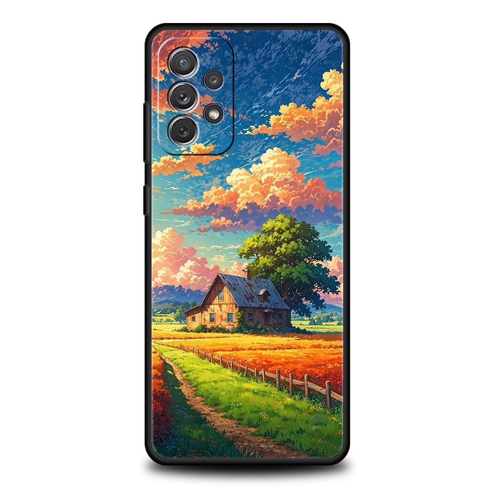 

Japanese Landscape Phone Case for Samsung A51 A71 A21S A12 A11 A15 A25 A31 A41 A23 A33 A53 A73 A03S A05S A13 5G A35 A55 Cover Samsung A32