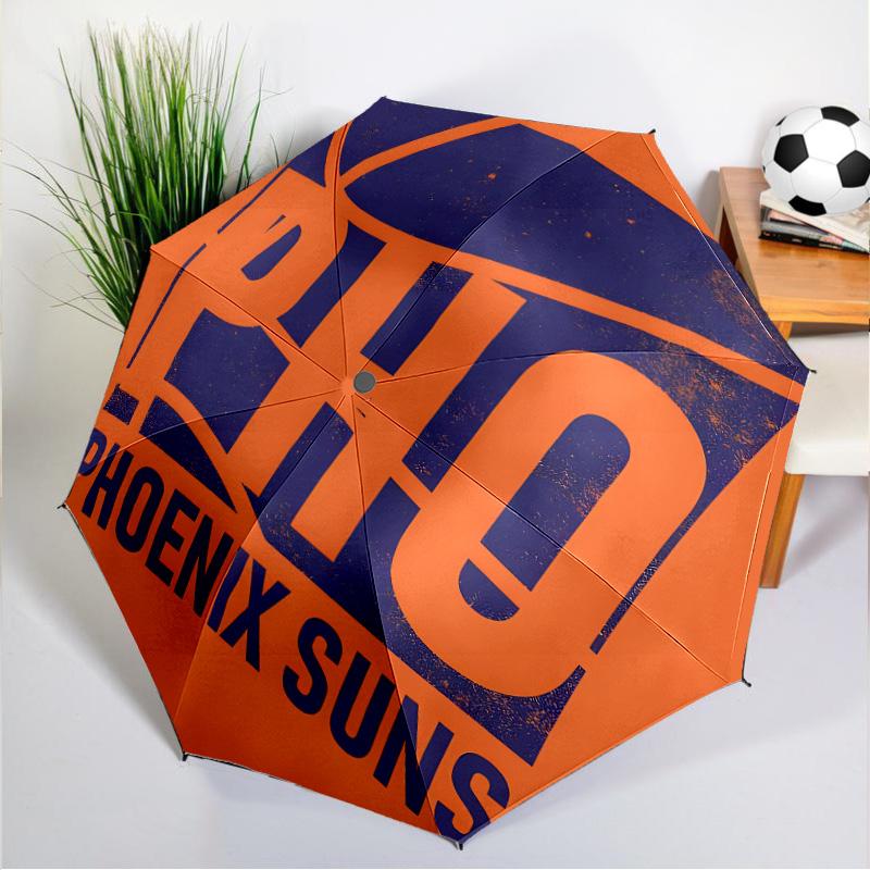 Phoenix Basketball Team Umbrella 8-Frame for Travel, Camping, Casual Lightweight Portable Umbrella, Essential for Every Family Holidays Gift