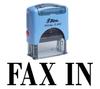 FAX IN Self Inking Rubber Stamp Office Stationary Custom Shiny Stamp
