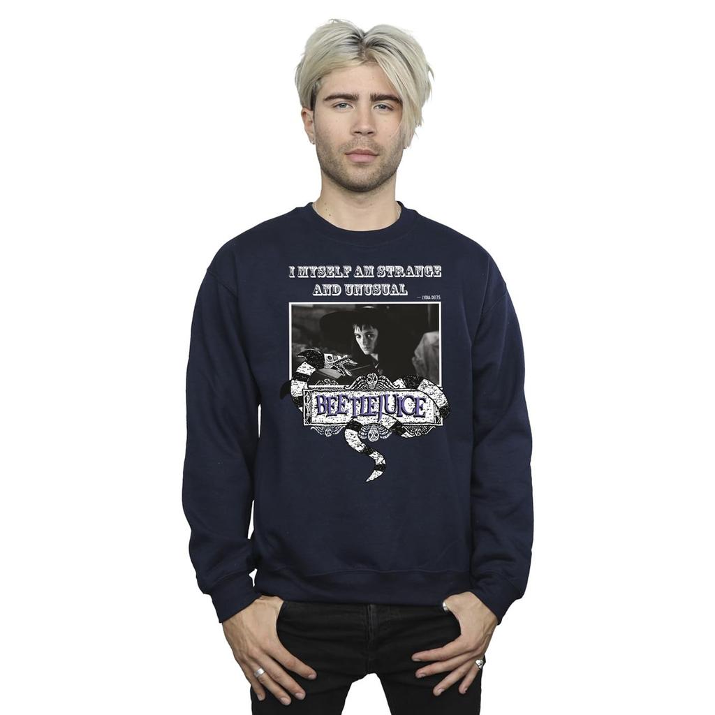 Beetlejuice Herren Seltsames und Ungewöhnliches Logo Sweatshirt