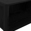 Side Table Black Oak Look 100 X 36 X 75 Cm