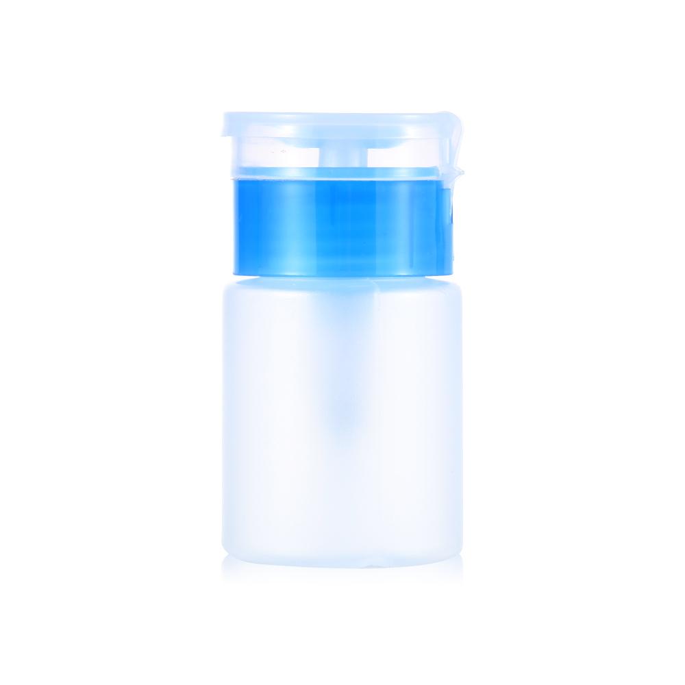 

60ML Mini Pump Dispenser Empty Bottle Acrylic Gel Polish Remover Cleaner Liquid Container Storage Small Pressure Bottle Nail Art синий