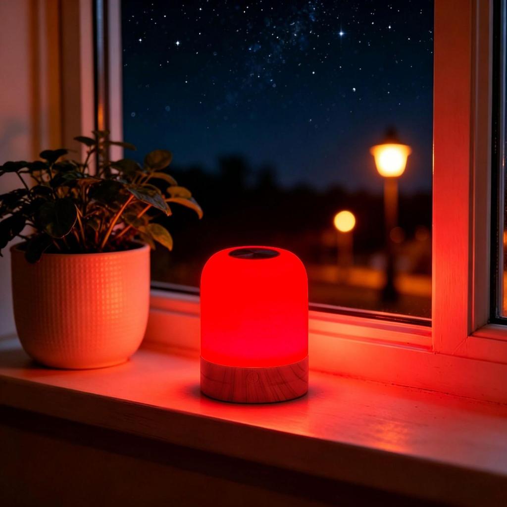 670nm Sleep Lamp for Mother & Baby: Red LED Night Light for Improved Sleep & Relaxation