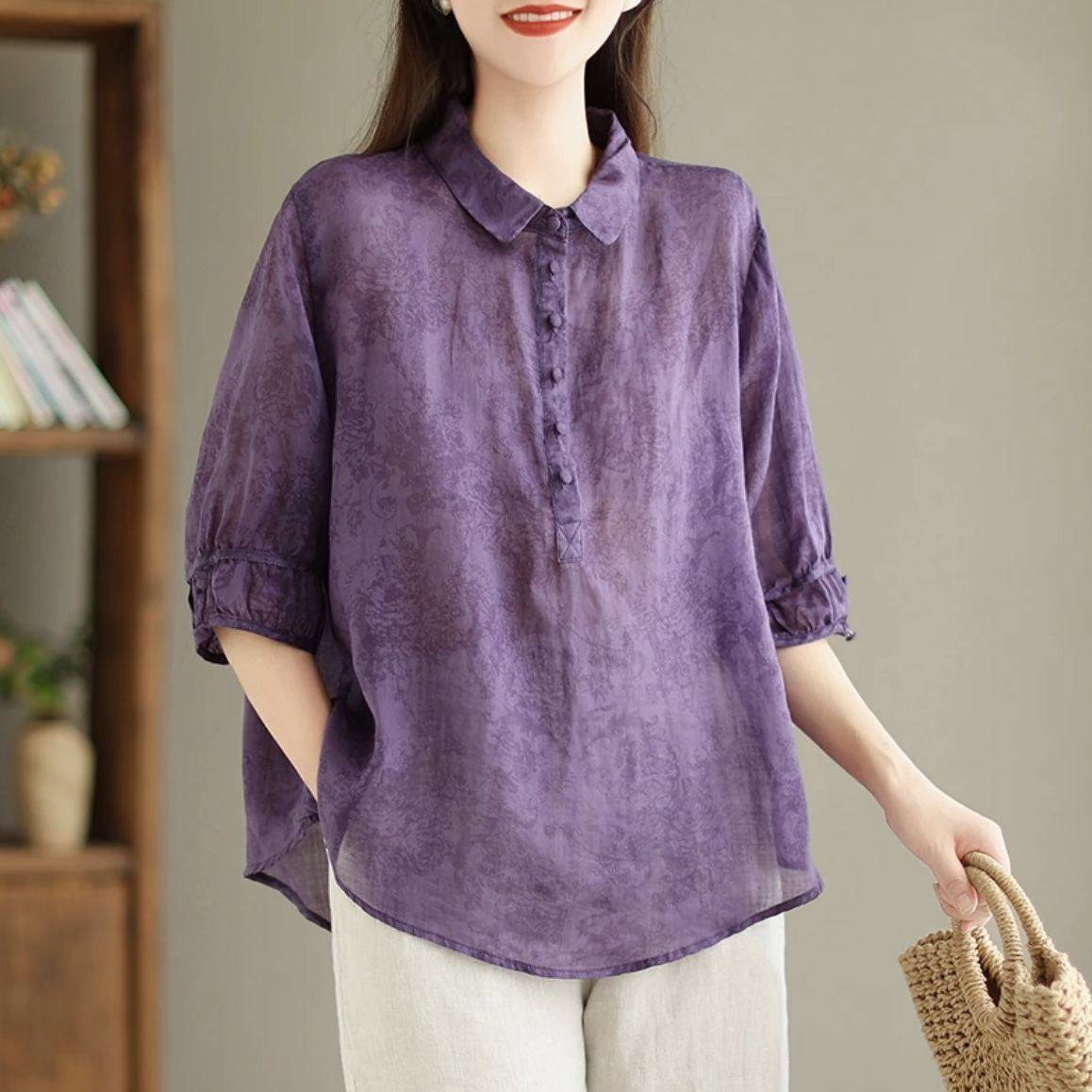 

Новая летняя рубашка-поло с коротким рукавом, женский повседневный кардиган, тонкие элегантные топы из жаккардового переплетения 5XL