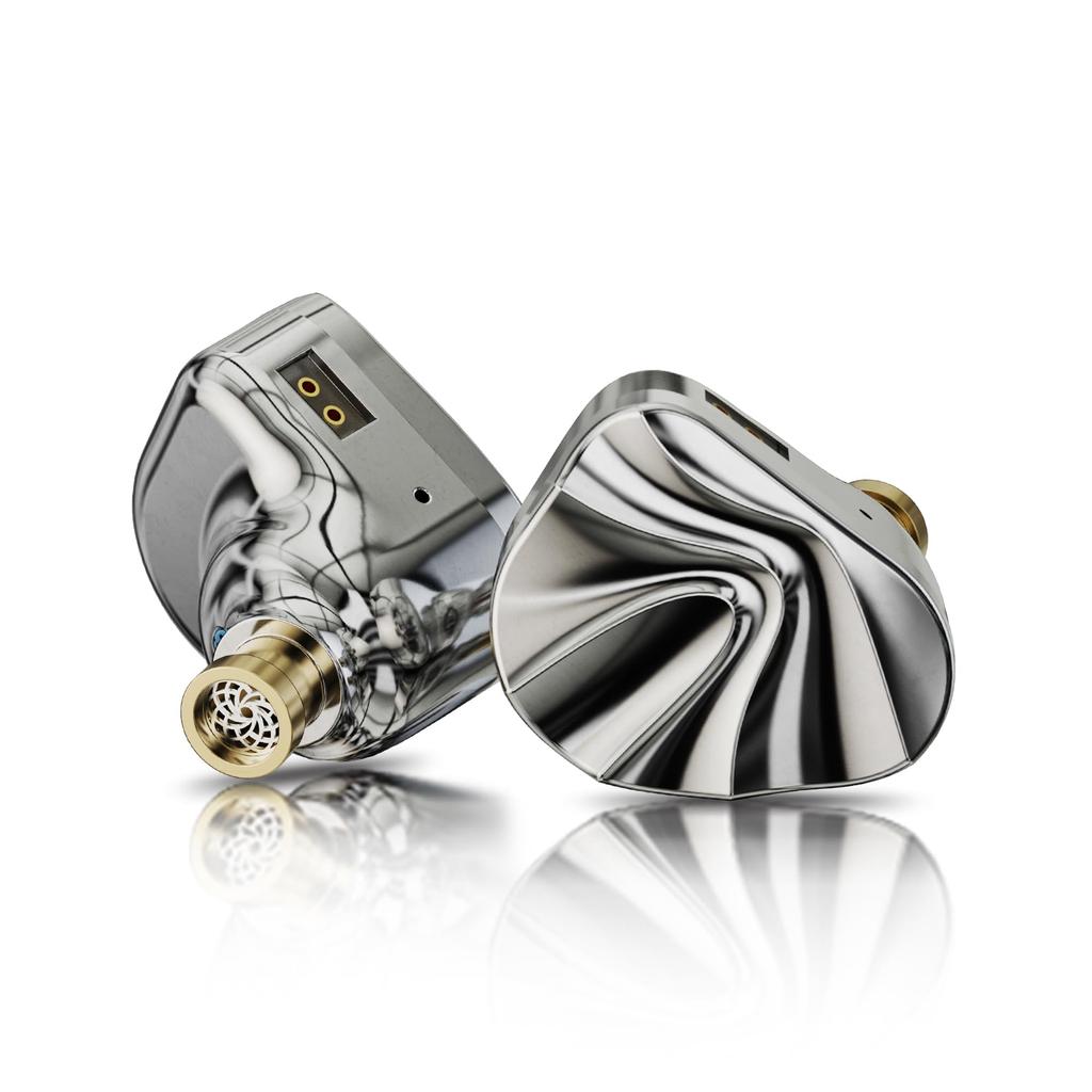 iBasso Cookie Ti Dynamic Titanium Alloy 10mm Dual Magnetic Circuit Earphones Alloy Diaphragm Dual Magnetic Circuit Cable Included Detachable Cable