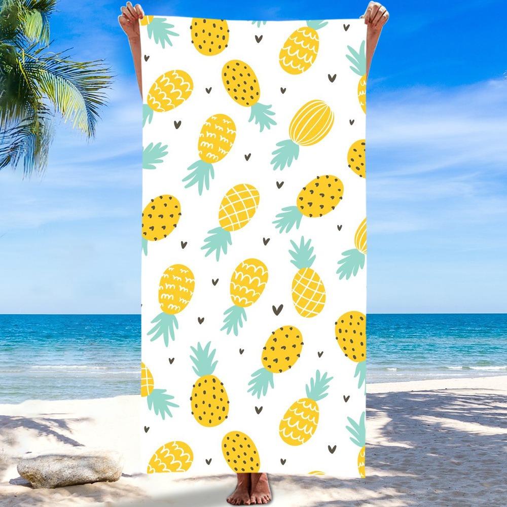 Sunglasses Tropical Beach Towel Microfiber Oversized Quick Drying Bath Towels Large Sand Free Pineapple Swimming Blanket Mat