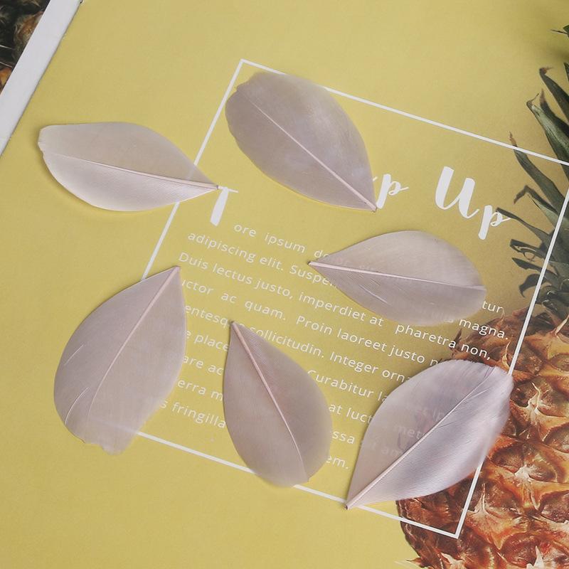 50Pcs26 Color Diy Jewelry Accessories Feather Color Floating Head Feather Goose Feather Craft Decorative Material