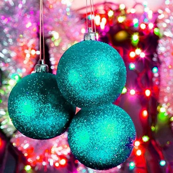 24 ks kulaté ozdoby na vánoční stromeček Závěsné domácí party ozdobné koule Ozdoby