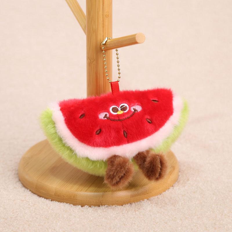 1Pcs Pineapple Strawberry Avocado Eggplant Soft Stuffed Pendant Doll Simulation Cartoon Fruits Vegetable Plush Toy Fun Gift
