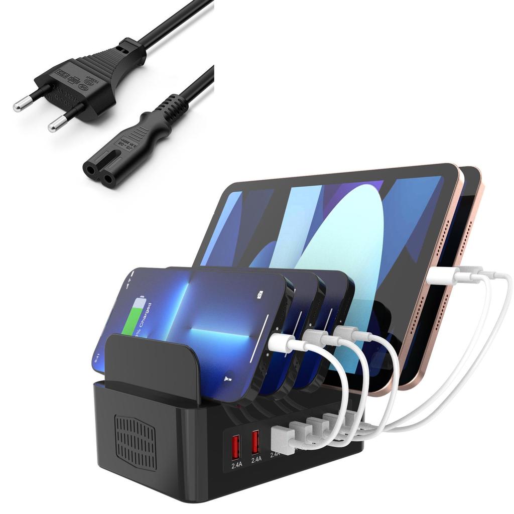 16-Port High Power USB Charging Dock Stand (150W) for Mobile Devices
