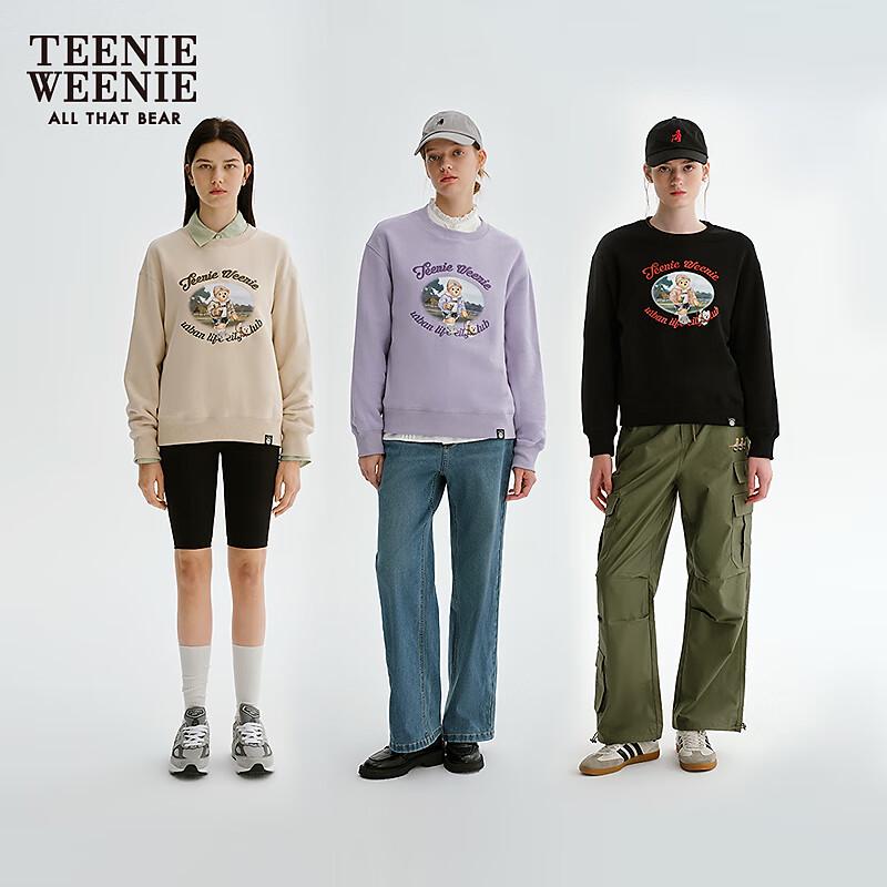 Teenie Weenie Women's Bear Graphic Crewneck Sweatshirt