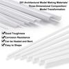 2/5/10/50 Pcs ABS Plastic Round Bar/square Bar for Home, House Sand Table Model Building Stick Making Landscape Building Tools.