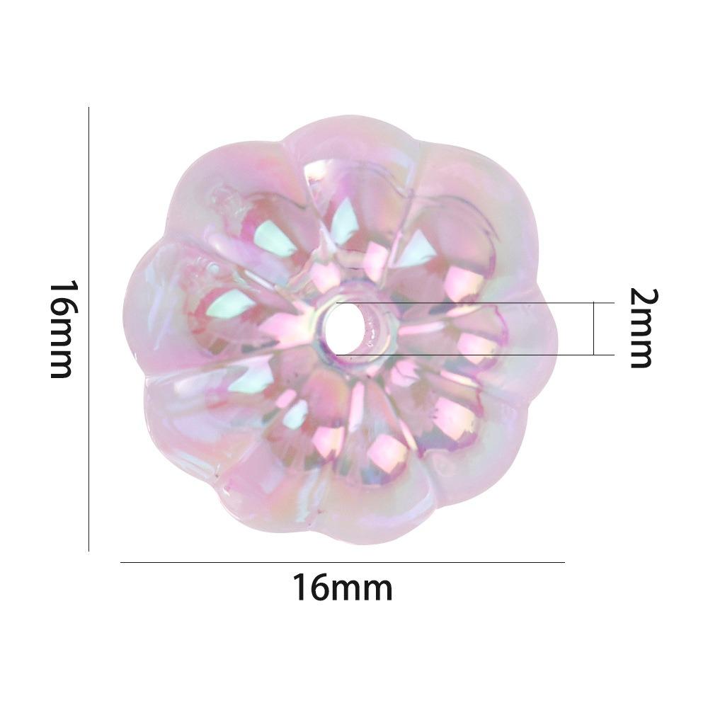 10Pcs Fashion DIY Handmade Transparent Beads 16mm Acrylic Beads Pumpkin Lantern Beads