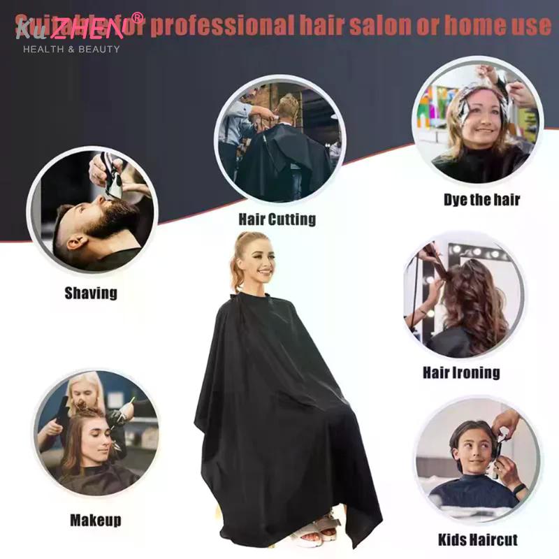 Professional Hairdressing Hair Cutting Cape With Adjustable Snap Closure Salon Barber Cape 140*120cm Waterproof Hairdressing
