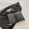Stylish And Simple Leopard Print Clutch Bag Autumn Foreign Style High Value Rivet Small Square Bag