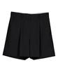 Myuleus Wool Pintuck Shorts Women'S Shorts [Black]