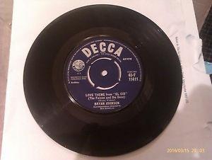 

7inch Record BRYAN JOHNSON - Love Theme From El Cid (The Falco 45F11411 Decca 1961 UK Pop Used
