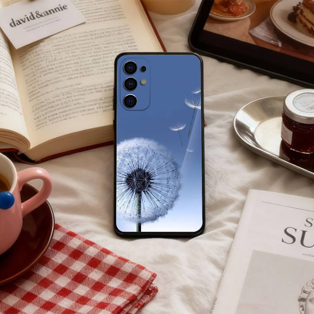 COOL D-Dandelion A-Art Phone Case For Samsung S 25,24,23,22,30,21,10,9,Ultra,Plus,Lite,FE,4,5 G Soft Black Case