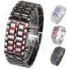 Men's Women's Lava Stainless Steel LED Digital Quartz Bracelet Watch Wristwatch