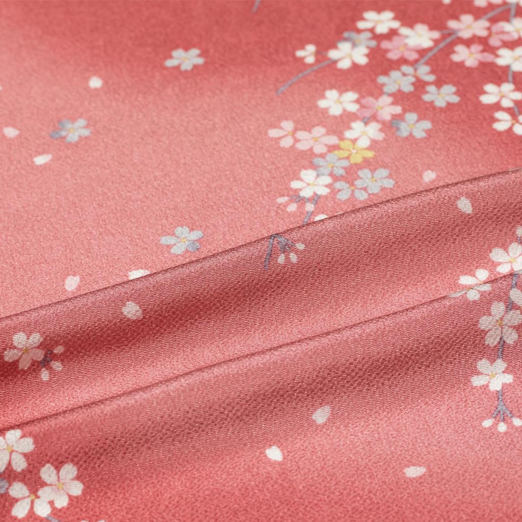 Chiyo Sakura Furoshiki 68cm Bred Rayon Furoshiki Laget i Japan Uno's (Kirsebærblomst) (Rosa)