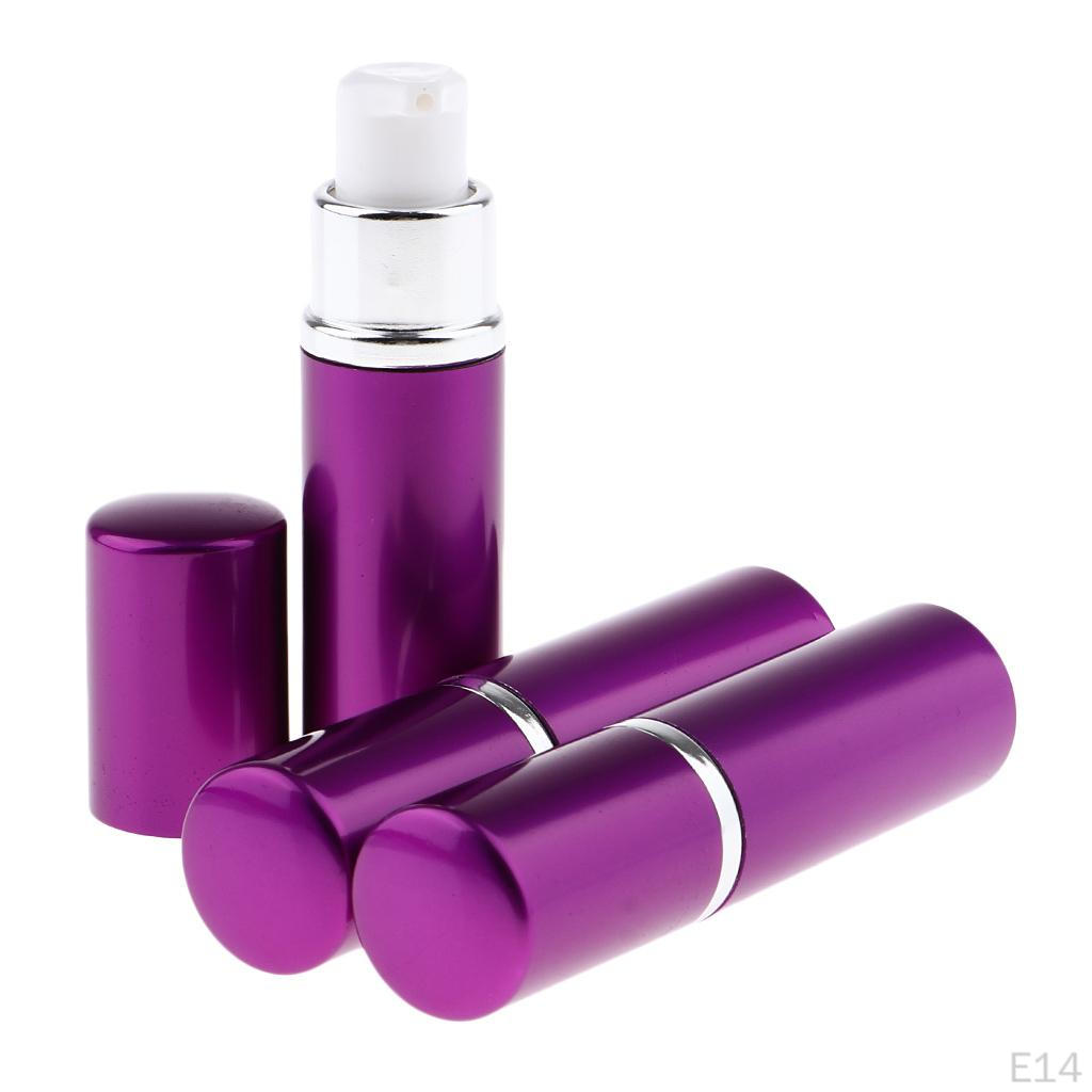 0ml Empty Mini Glass Bottle with Pump Small Container Refillable for Cosmetics, Mixes, Samples