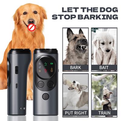 Dualing Head Dog Repellents With Screen, Barking Stopper, Flashing Light, Emergency Light, Dog Barking Protector