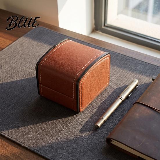 Individual Watch Storage Interior Lining Curved Flip Box with Container Single Lid Soft Display Stand