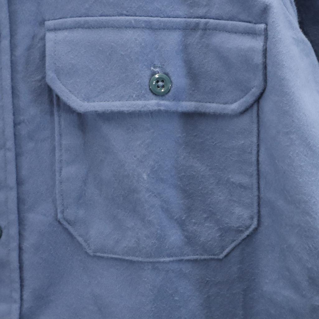 Woolrich 80s Made In USA Vintage Long Sleeve Chamois Cloth Shirt Men's Used