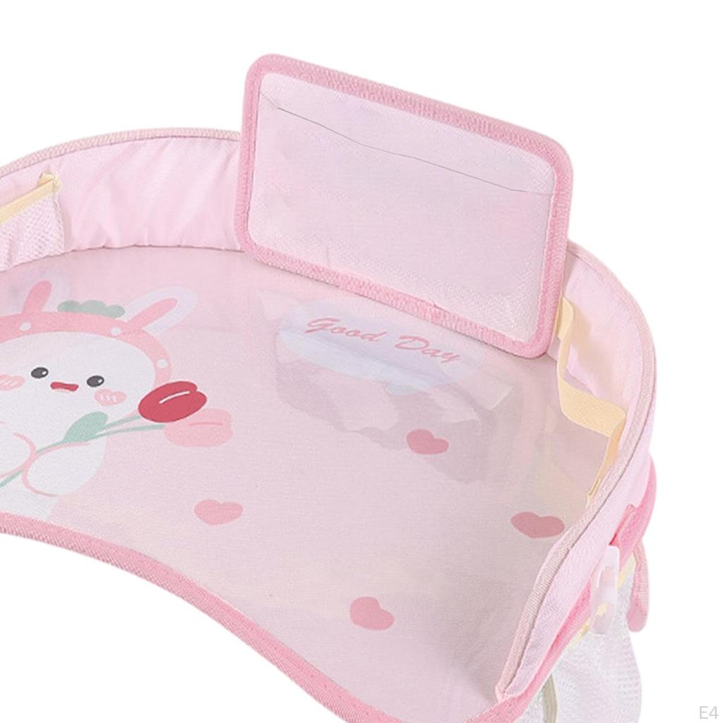 Kids Tour Tray for Baby Car Seat Storage Child Safety Table Mat Round Bear