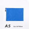 Creative Oxford Cloth A4 Document Bag - Waterproof, Colored Zipper, Handheld for Students or Office Use