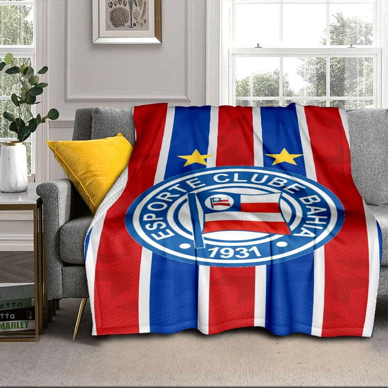 Football Club Emblem Blanket Flannel Blanket for bed, sofa, Camping, Hiking, Picnic Essentials, gift for family Fan gifts