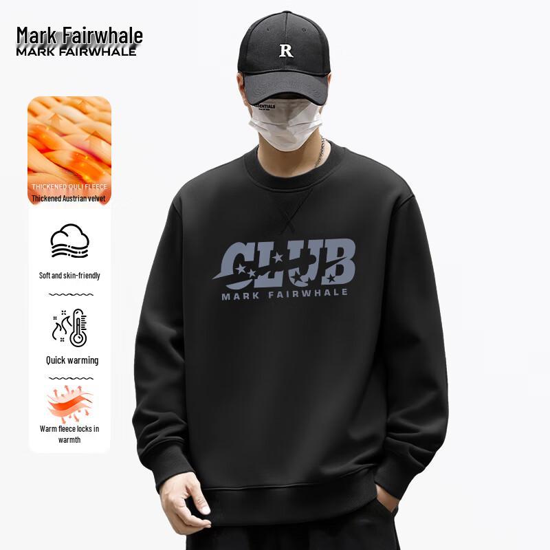 

Mark Fairwhale Men s Heavyweight Fleece-Lined Round Neck Sweatshirt L