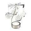 62KD Metal Spinning Tea Lights Holder Creative Rotating Candlestick Ornament
