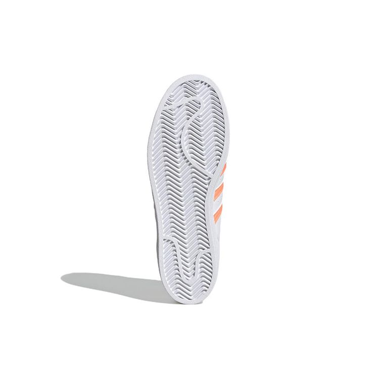 Adidas Originals Superstar Comfortable Casual Low-Top Sneakers Women Sneakers White Orange GX1834