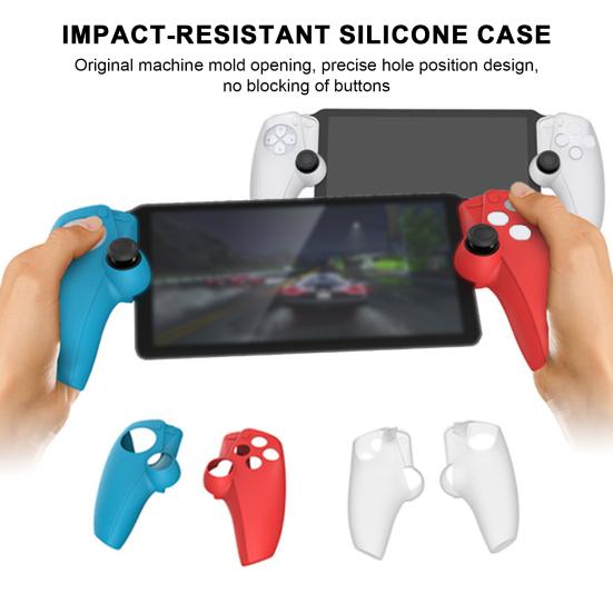

1 пара защитных чехлов с подставкой, нескользящий силиконовый чехол, противоударный защитный чехол для беспроводного контроллера для контроллера Portal PS5