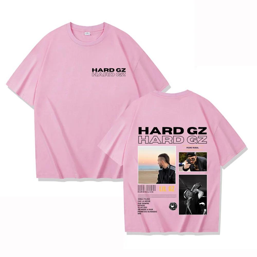 Rapper HARD GZ Tour 2026 Graphic T Shirt Men Hip Hop Fashion High Quality Cotton Short Sleeve T-shirts Vintage Tshirt Streetwear