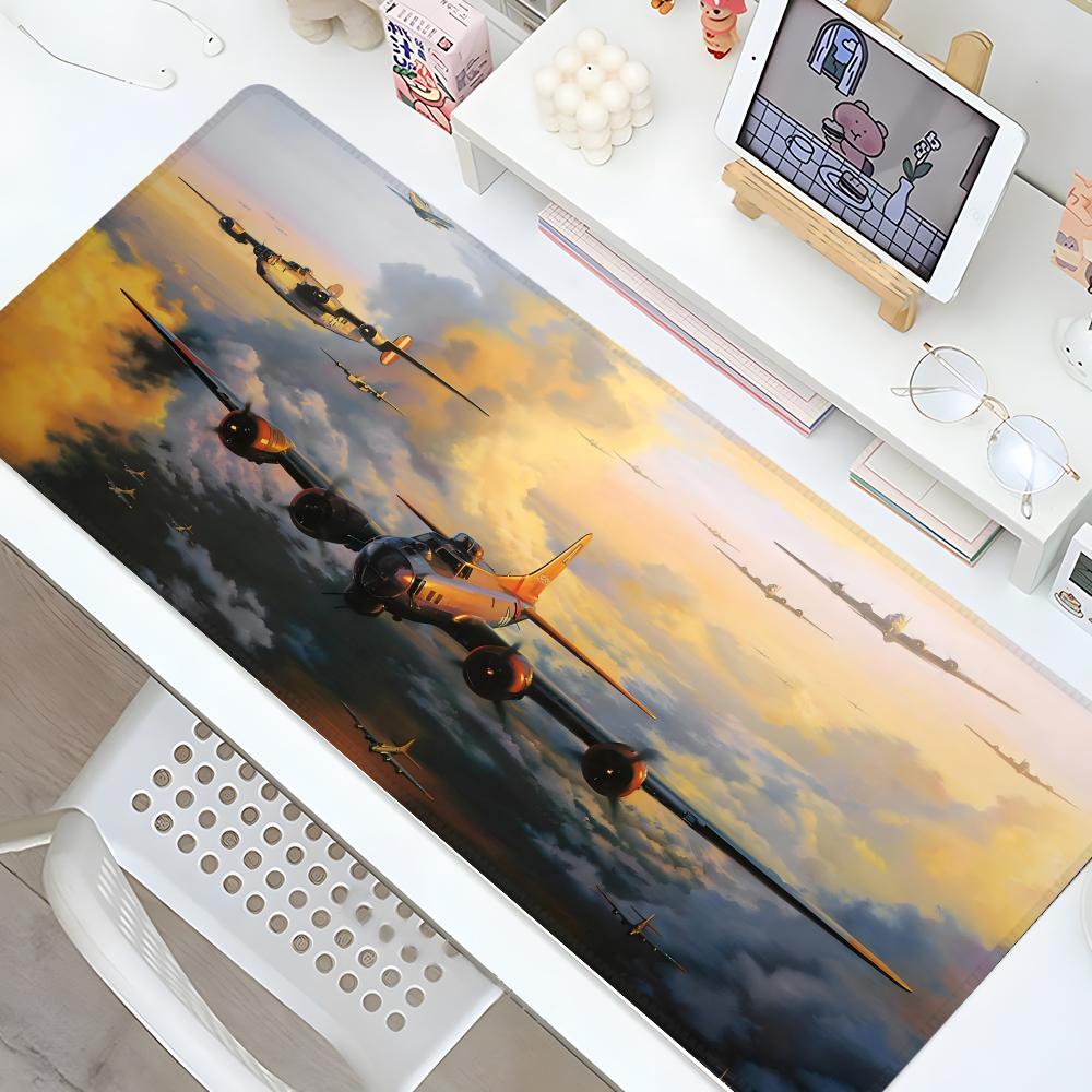 

Airplane Pilot Mouse Pad Gaming Locking Edge Big Computer Gamer Large music Rubber Art Mousepad Laptop Desk Mat 600x300x2mm