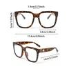 1PC Fashion Square Oversized Plastic Frame Women Clear Glasses For Men Daily Life Take Photo Eyeglasses Clothing Accessories.
