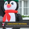 155cm Inflatable Christmas Penguin Christmas Decoration with 3 Built-in Lights, Inflatable Christmas Decoration for Indoor Outdoor Garden Party Court