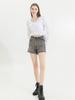 French Pleated Lantern Long Sleeve Shirt Women New Vintage White Square Collar Blouse Tops Female Korean Fashion Desidn Casual Clothing 2024