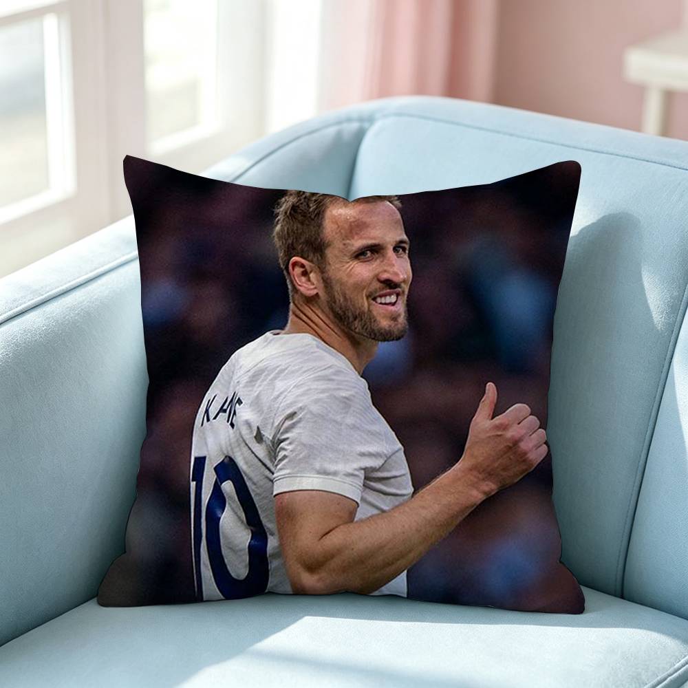 The British Empire Star HHarry Kane Pillow Case Square DoubleSided Sofa Cushion Cover Bedroom Bedside Pillow
