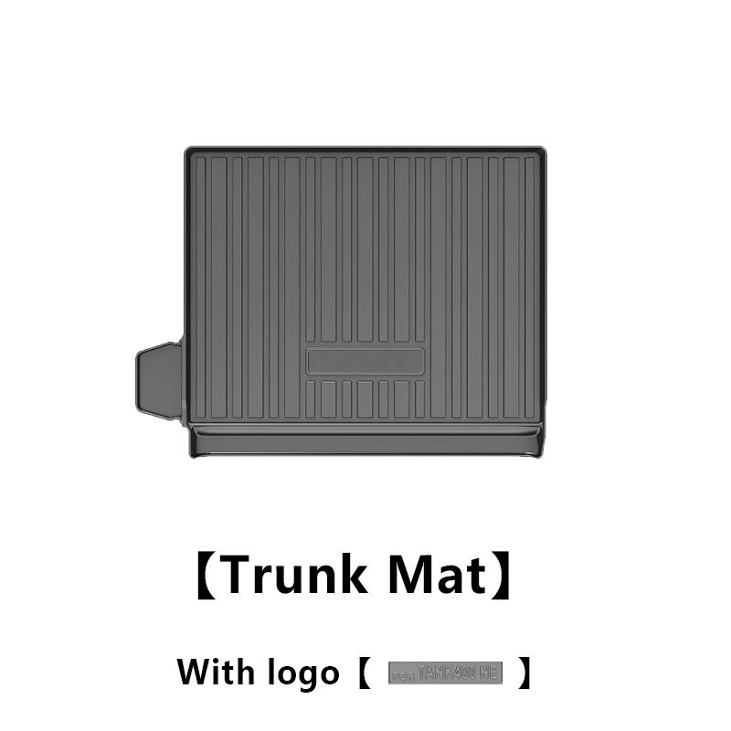 TPE Car Trunk Mat For GWM Tank 400 2023 2024 2025 Anti-dirty Waterproof Rubber Material Boot Trunk Pad Carpet Auto Accessories