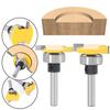 1/2pc 6mm 1/4inch Shank Handle Belt Bearing T Cutter Slotting Knife Router Bit Carpenter's Notch Knife